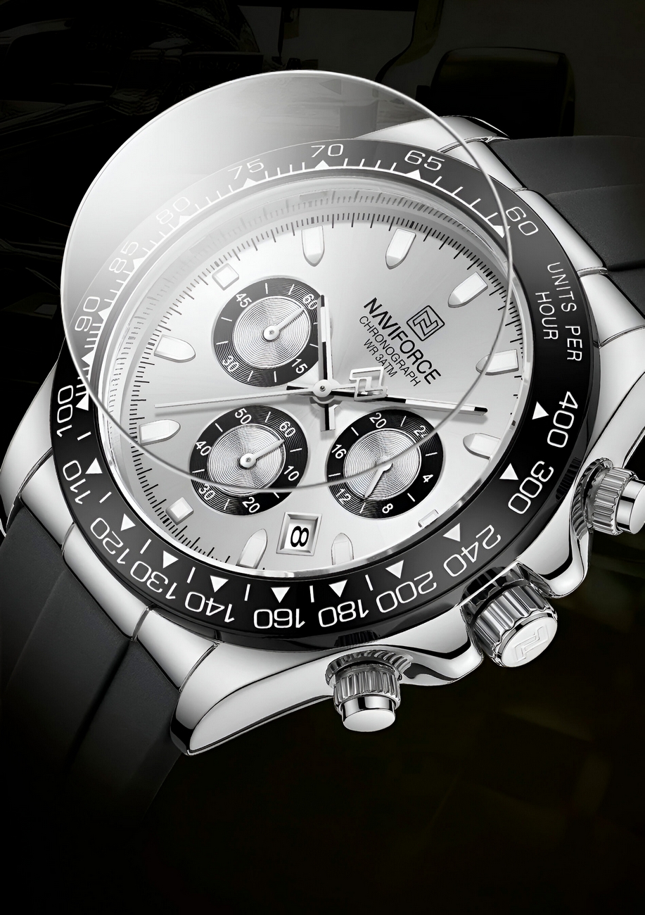 Reloj Naviforce Casual Nf8054 Goma Hombre